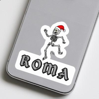 Sticker Roma Skeleton Image