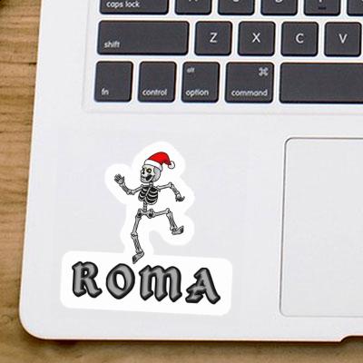 Sticker Roma Skeleton Notebook Image