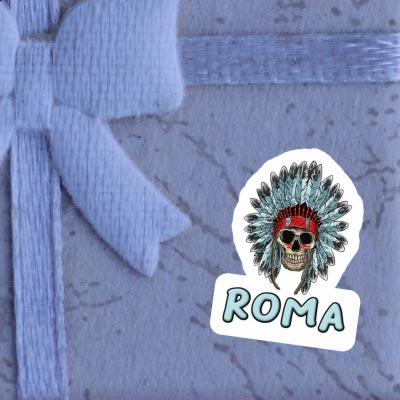 Skull Sticker Roma Notebook Image