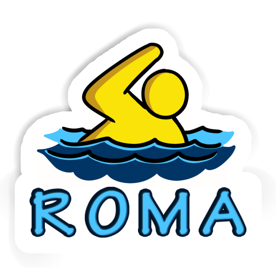 Sticker Roma Swimmer Image