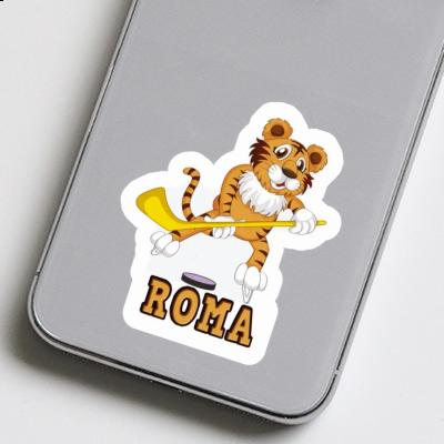 Roma Sticker Ice-Hockey Player Notebook Image