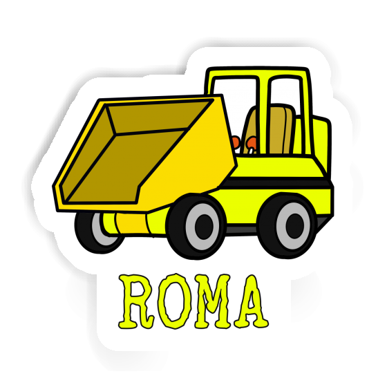 Roma Sticker Front Tipper Notebook Image