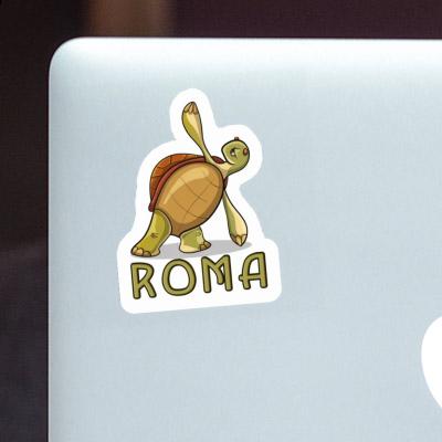 Yoga Turtle Sticker Roma Image