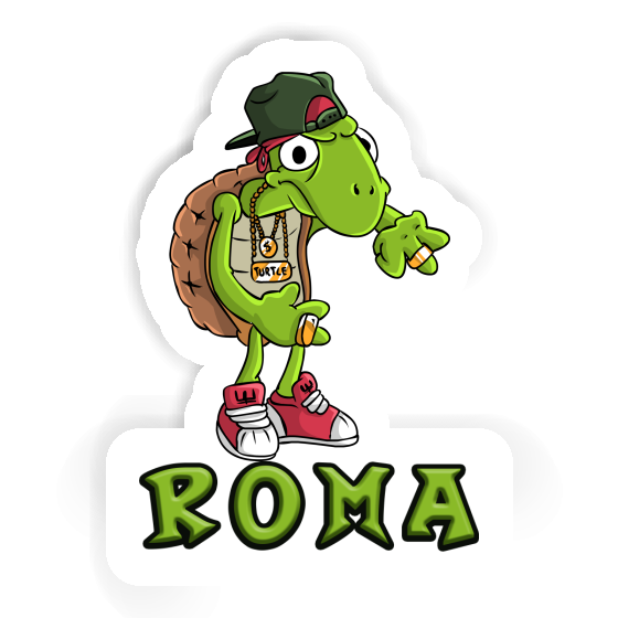 Roma Sticker Hip Hop Turtle Image