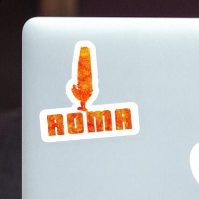 Roma Sticker Windsurfer Laptop Image