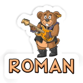 Gitarrist Sticker Roman Image