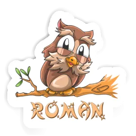 Owl Sticker Roman Image