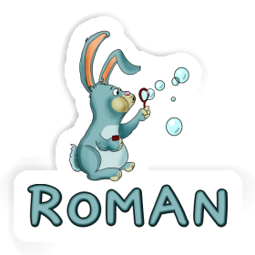 Sticker Roman Soap Bubbles Rabbit Image
