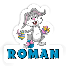Easter Bunny Sticker Roman Image