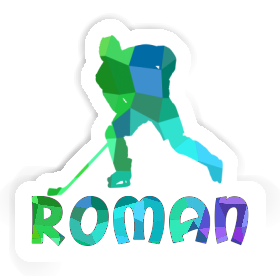 Sticker Roman Hockey Player Image