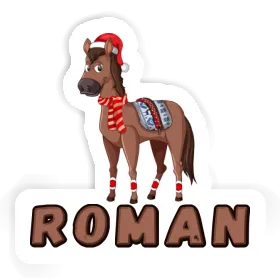 Sticker Roman Horse Image