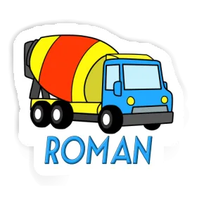 Sticker Roman Mixer Truck Image