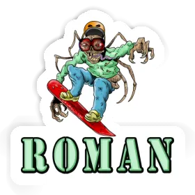 Sticker Roman Snowboarder Image