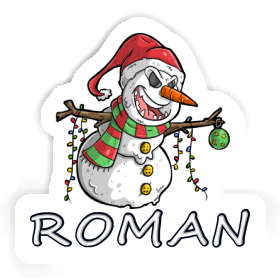 Sticker Bad Snowman Roman Image