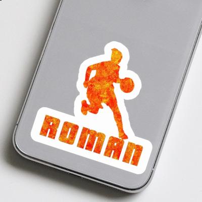 Basketballspielerin Sticker Roman Notebook Basketballspielerin Sticker Roman Notebook Image