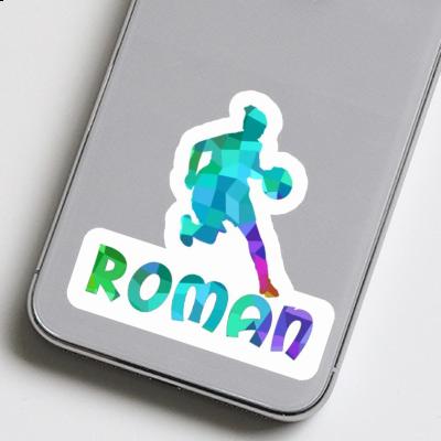 Roman Sticker Basketball Player Laptop Image