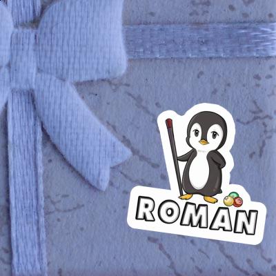 Joueur de billard Autocollant Roman Notebook Joueur de billard Autocollant Roman Gift package Image