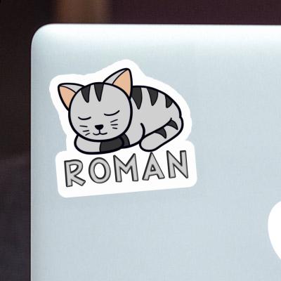 Roman Autocollant Chat Laptop Roman Autocollant Chat Laptop Image