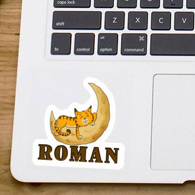 Autocollant Roman Chat Notebook Image