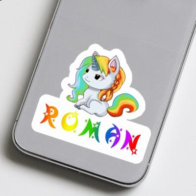 Autocollant Licorne Roman Image
