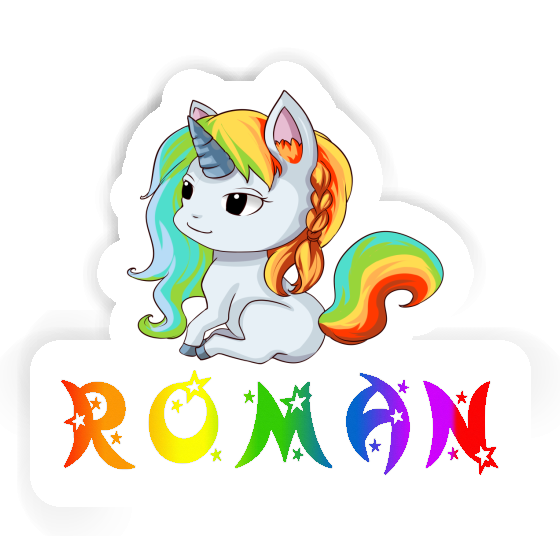 Autocollant Licorne Roman Gift package Image