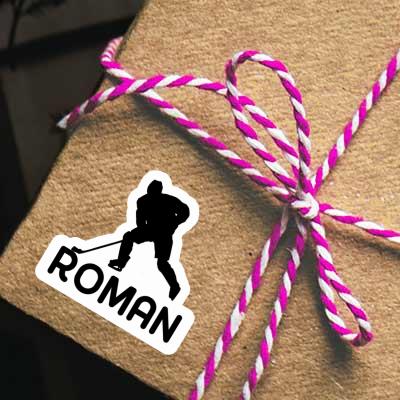 Roman Sticker Hockey Player Laptop Image