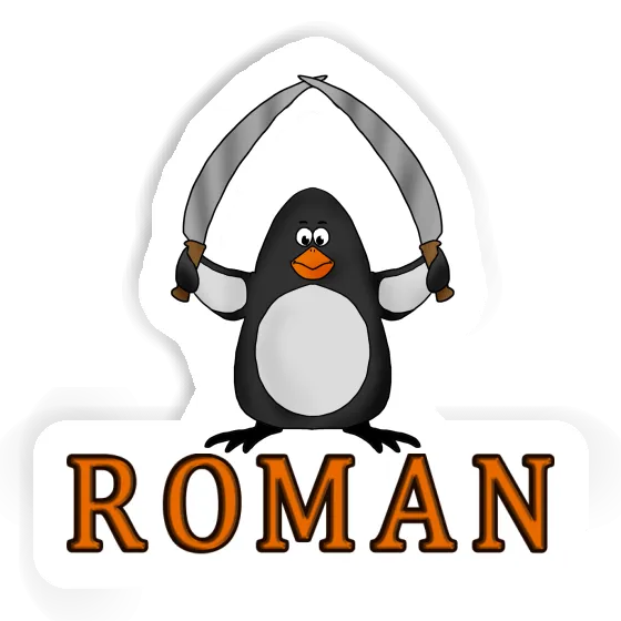 Autocollant Roman Pingouin Laptop Autocollant Roman Pingouin Laptop Image