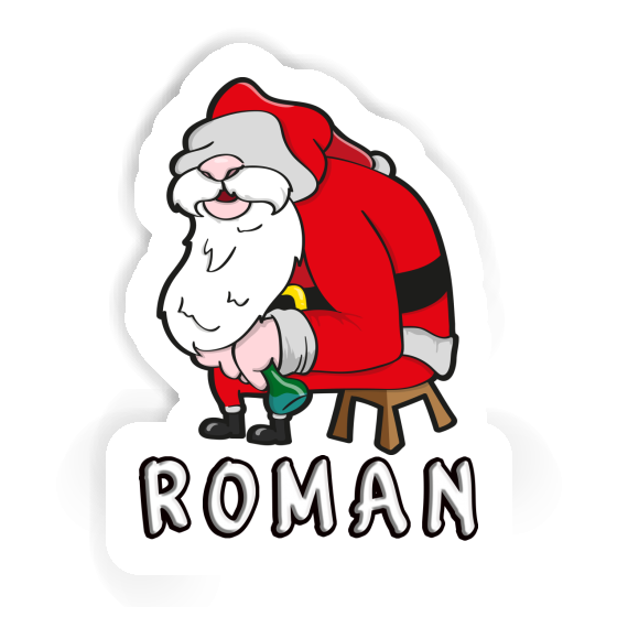 Roman Autocollant Père Noël Notebook Image