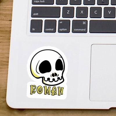 Roman Sticker Skull Image