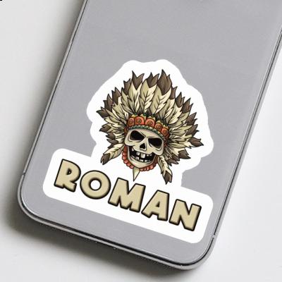 Roman Aufkleber Totenkopf Roman Aufkleber Totenkopf Image