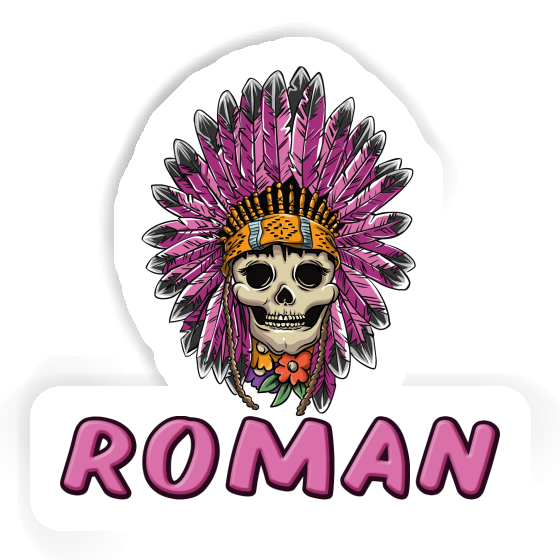 Sticker Roman Womens Skull Gift package Image