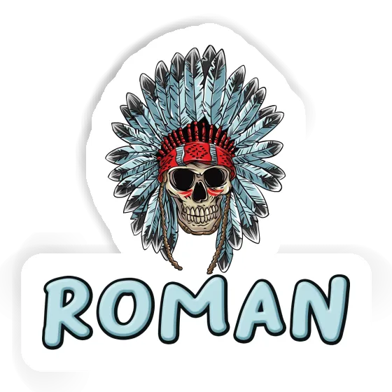 Indianer Aufkleber Roman Indianer Aufkleber Roman Image