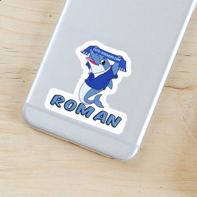 Dolphin Sticker Roman Notebook Image