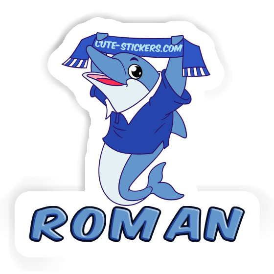 Dolphin Sticker Roman Laptop Image