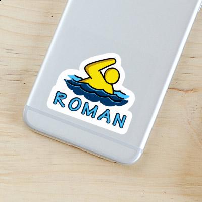 Swimmer Sticker Roman Laptop Swimmer Sticker Roman Laptop Image