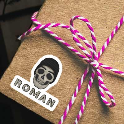 Skull Sticker Roman Notebook Skull Sticker Roman Gift package Image