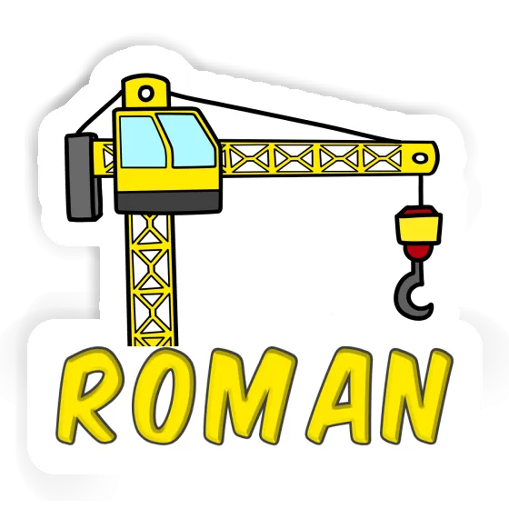 Roman Sticker Tower Crane Notebook Roman Sticker Tower Crane Notebook Image