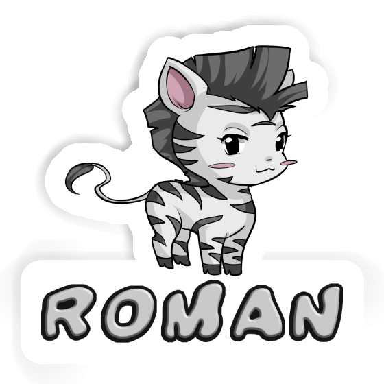 Sticker Zebra Roman Sticker Zebra Roman Image
