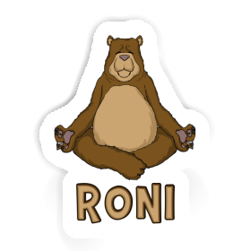 Roni Sticker Yoga Bear Image