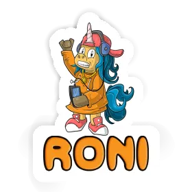 Hip-Hop Unicorn Sticker Roni Image