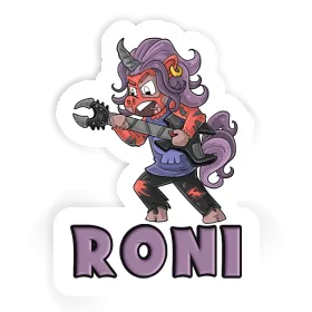 Rocking Unicorn Sticker Roni Image