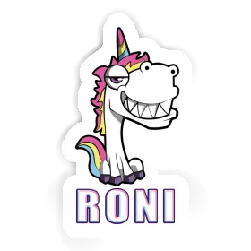 Sticker Grinning Unicorn Roni Image