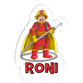 Aufkleber Feuerwehrmann Roni Image