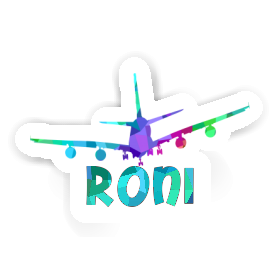 Sticker Flugzeug Roni Image