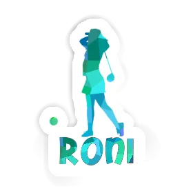 Roni Aufkleber Golferin Image