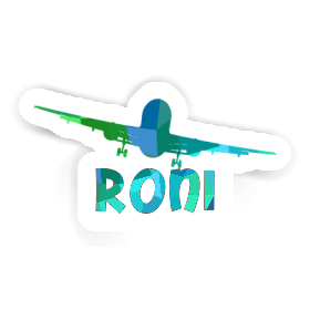 Sticker Flugzeug Roni Image