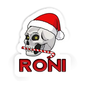 Sticker Roni Christmas Skull Image