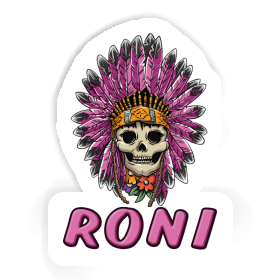 Sticker Womens Skull Roni Image