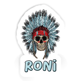 Sticker Indian Skull Roni Image