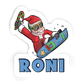 Snowboarder Sticker Roni Image